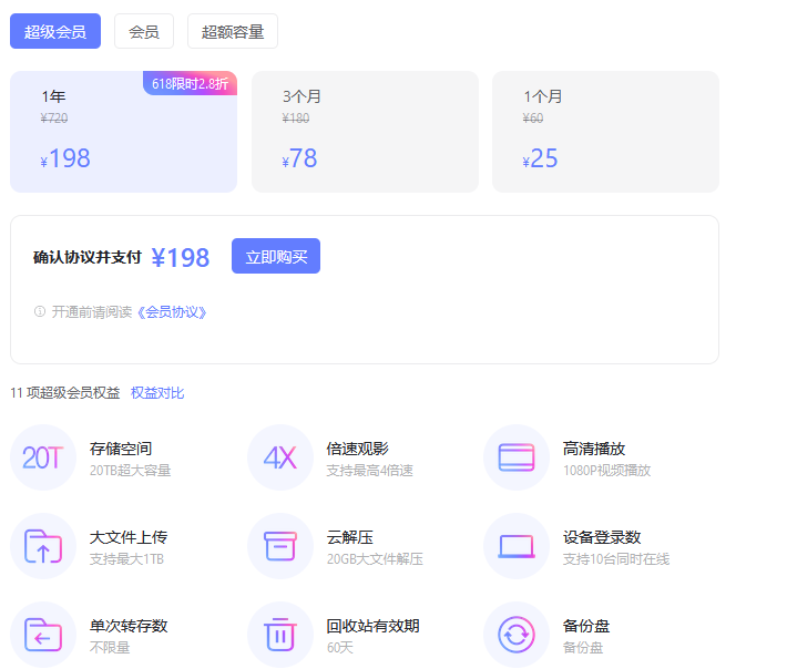 可以在哪里购买阿里网盘,价格贵不贵