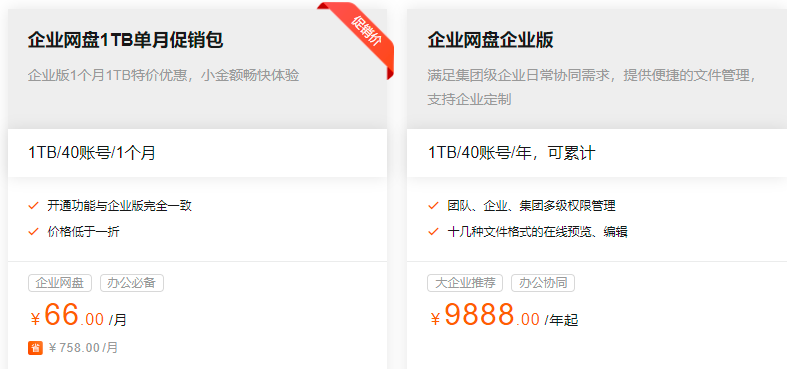 比较受欢迎的企业云盘推荐