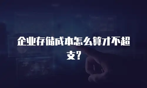 企业存储成本怎么算才不超支？