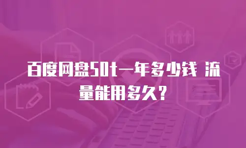 百度网盘50t一年多少钱 流量能用多久？