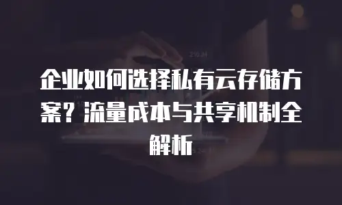 企业如何选择私有云存储方案？流量成本与共享机制全解析
