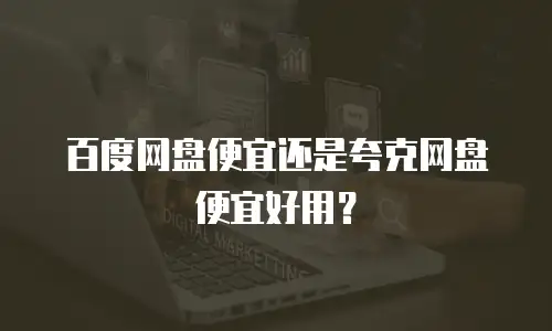 百度网盘便宜还是夸克网盘便宜好用？