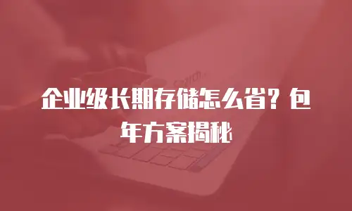 企业级长期存储怎么省？包年方案揭秘