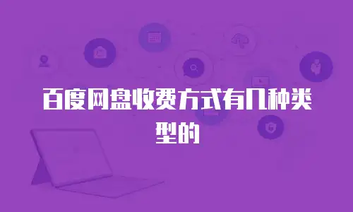 百度网盘收费方式有几种类型的