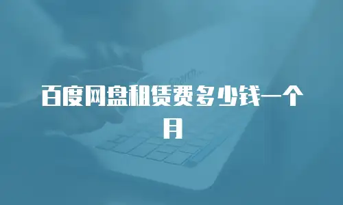 百度网盘租赁费多少钱一个月