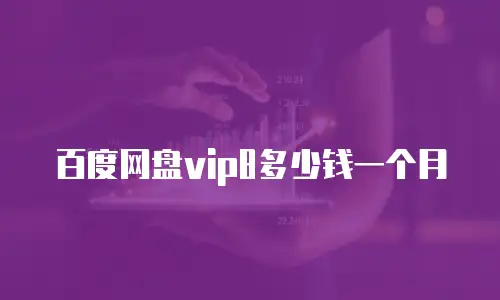 百度网盘vip8多少钱一个月