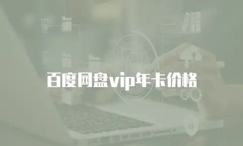 百度网盘vip年卡价格