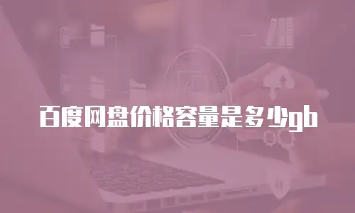 百度网盘价格容量是多少gb
