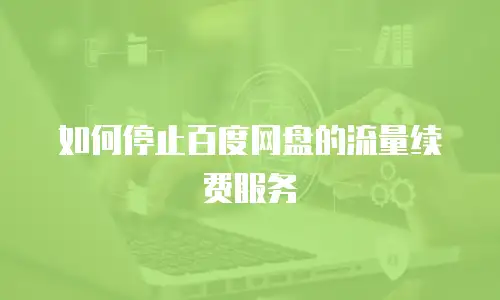 如何停止百度网盘的流量续费服务