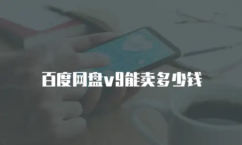 百度网盘v9能卖多少钱