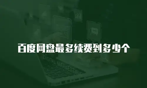 百度网盘最多续费到多少个