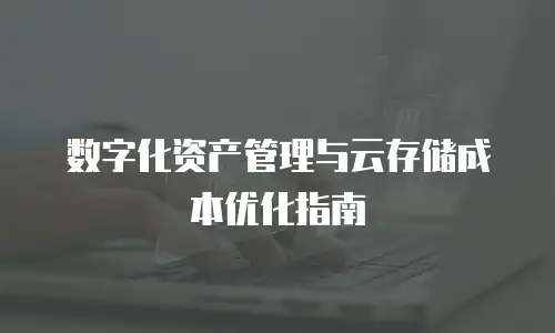 数字化资产管理与云存储成本优化指南