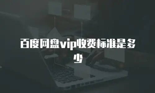 百度网盘vip收费标准是多少