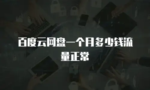 百度云网盘一个月多少钱流量正常