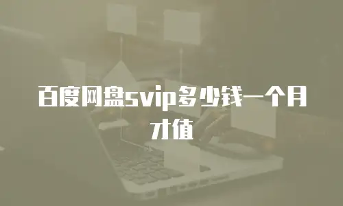 百度网盘svip多少钱一个月才值