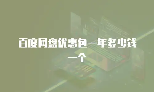 百度网盘优惠包一年多少钱一个