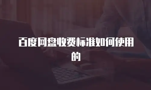 百度网盘收费标准如何使用的