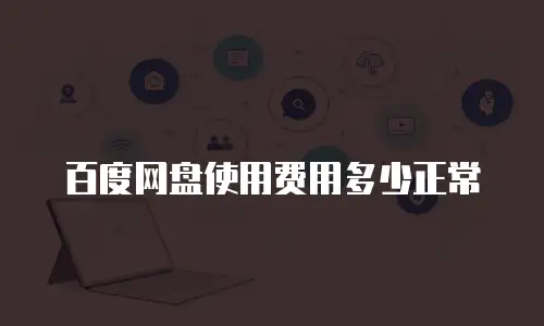百度网盘使用费用多少正常
