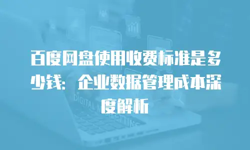 百度网盘使用收费标准是多少钱：企业数据管理成本深度解析