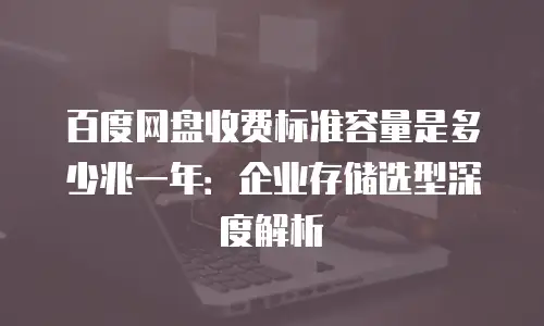 百度网盘收费标准容量是多少兆一年：企业存储选型深度解析