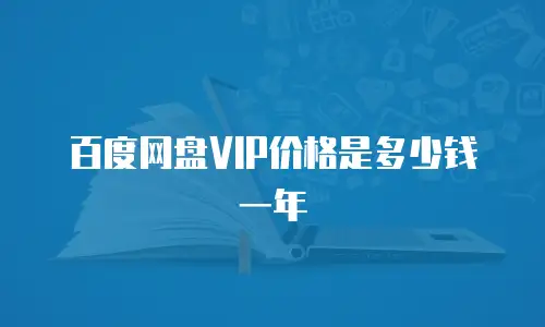 百度网盘VIP价格是多少钱一年
