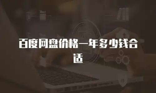 百度网盘价格一年多少钱合适