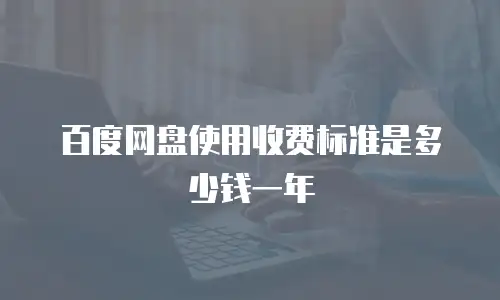 百度网盘使用收费标准是多少钱一年