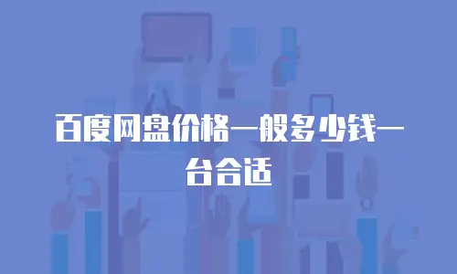 百度网盘价格一般多少钱一台合适