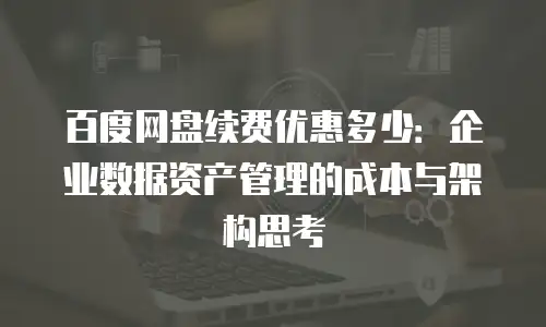 百度网盘续费优惠多少：企业数据资产管理的成本与架构思考