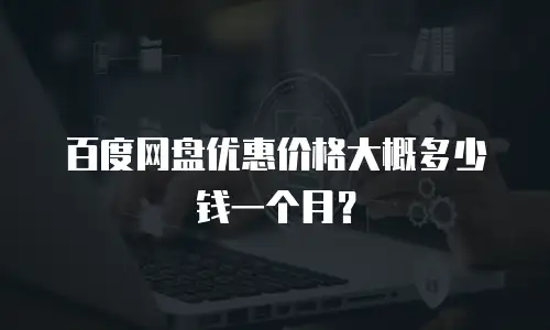 百度网盘优惠价格大概多少钱一个月？