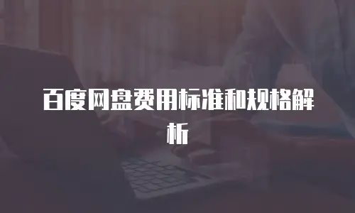 百度网盘费用标准和规格解析