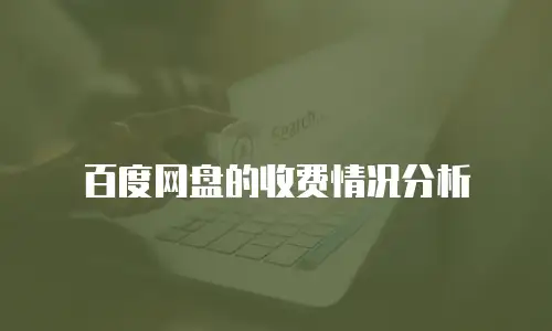 百度网盘的收费情况分析
