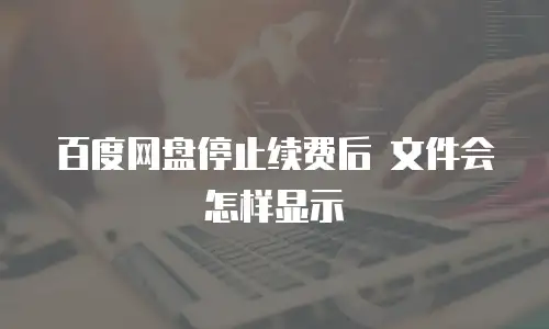百度网盘停止续费后 文件会怎样显示
