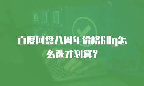 百度网盘八周年价格60g怎么选才划算？