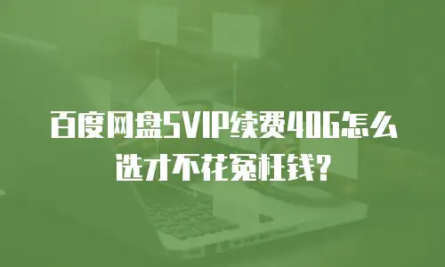 百度网盘SVIP续费40G怎么选才不花冤枉钱？
