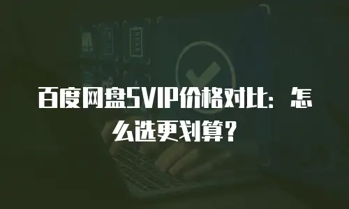 百度网盘SVIP价格对比：怎么选更划算？