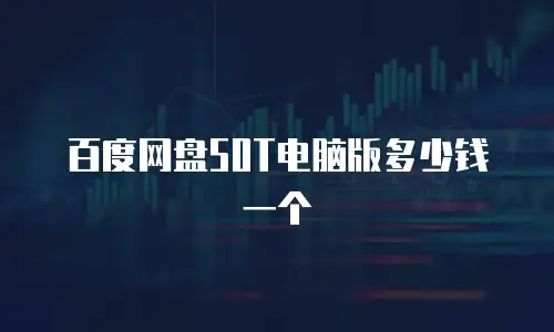百度网盘50T电脑版多少钱一个