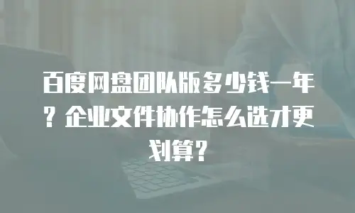 百度网盘团队版多少钱一年？企业文件协作怎么选才更划算？
