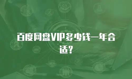 百度网盘VIP多少钱一年合适？