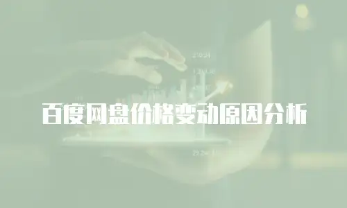 百度网盘价格变动原因分析