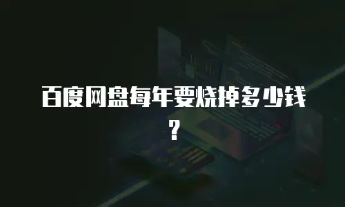 百度网盘每年要烧掉多少钱？