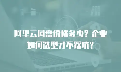 阿里云网盘价格多少？企业如何选型才不踩坑？