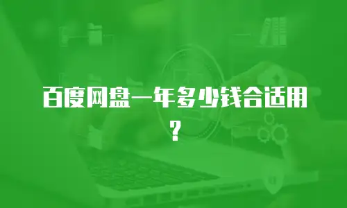 百度网盘一年多少钱合适用？