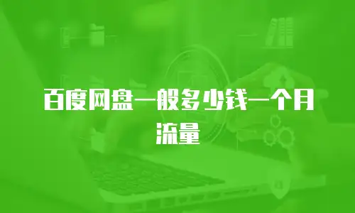 百度网盘一般多少钱一个月流量