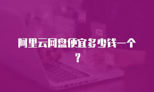 阿里云网盘便宜多少钱一个？