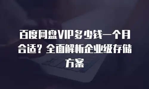 百度网盘VIP多少钱一个月合适？全面解析企业级存储方案