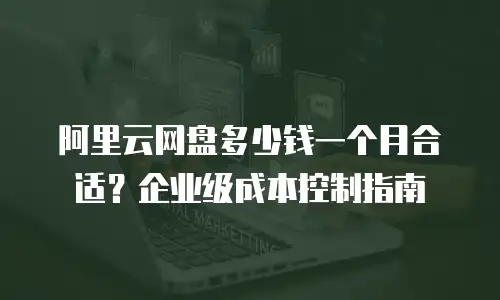阿里云网盘多少钱一个月合适？企业级成本控制指南