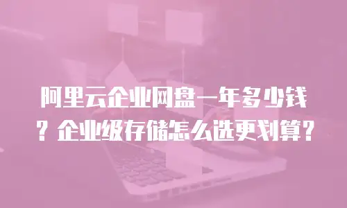 阿里云企业网盘一年多少钱？企业级存储怎么选更划算？