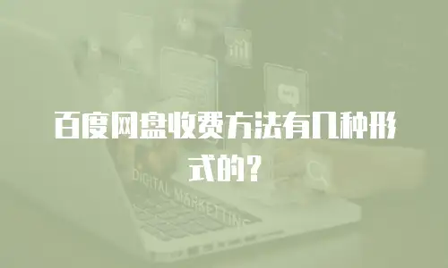 百度网盘收费方法有几种形式的？