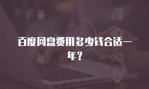 百度网盘费用多少钱合适一年？
